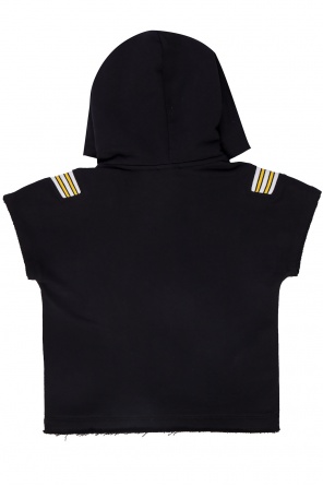 Short sleeve sweatshirt with logo, zdjęcie 2 Short sleeve sweatshirt with logo od Diesel